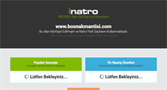 Desktop Screenshot of bosnakmantisi.com